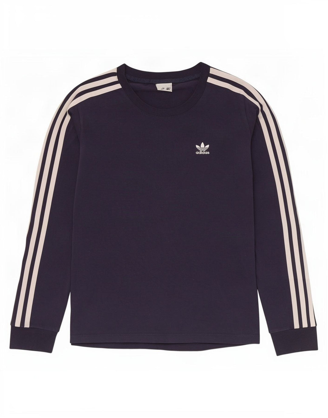 Top femei Adidas cu mânecă lungă UK 10 mic, bleumarin, bumbac