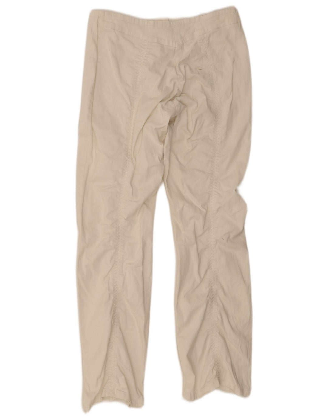 Pantaloni casual drepti pentru femei Marlboro Classics W30 L30 alb