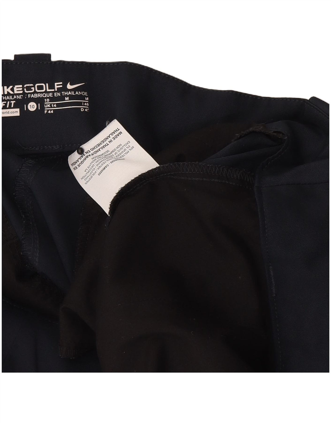 Pantaloni scurți chino de golf Nike pentru femei UK 14 Medium W34 Poliester bleumarin