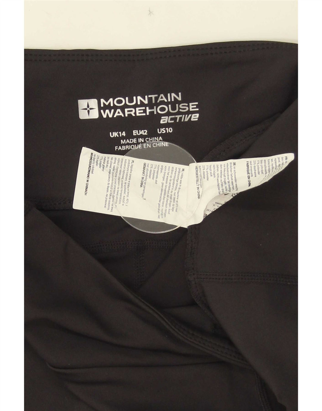 Leggings Capri pentru femei Mountain Warehouse UK 14 Medium Black Colorblock
