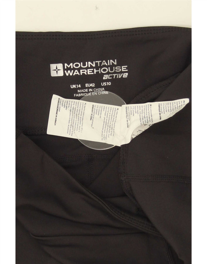 Leggings Capri pentru femei Mountain Warehouse UK 14 Medium Black Colorblock