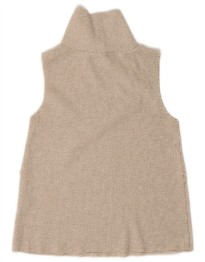 Vest Vest Top Femei Zara UK 10 Mic Bej Poliester