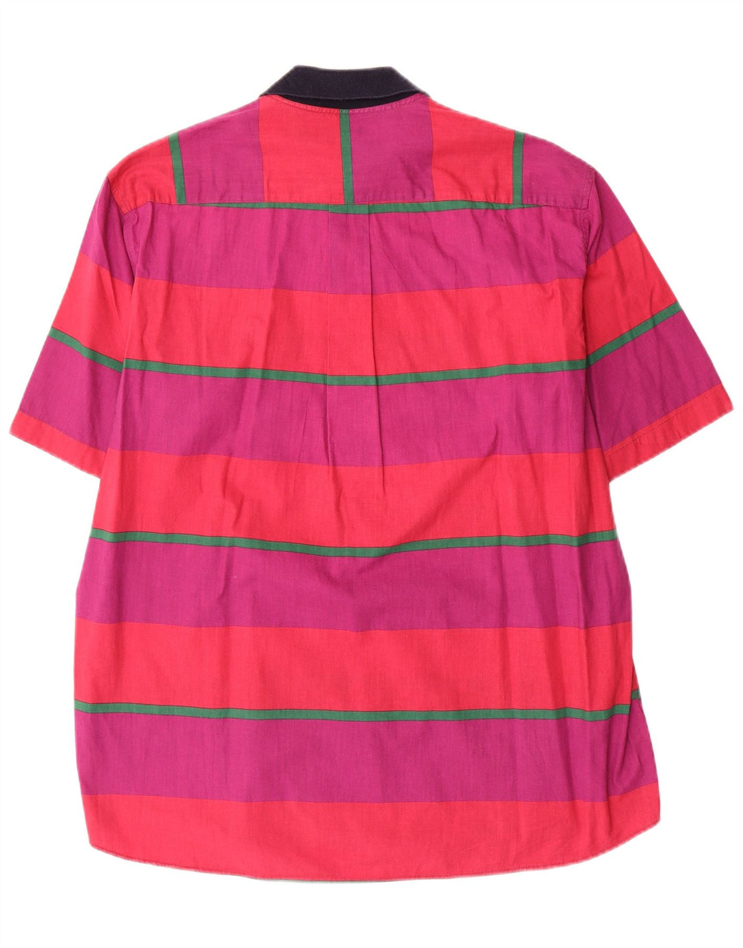 Cămașă pulover cu mânecă scurtă pentru bărbați ICEBERG, bumbac mare cu dungi violet