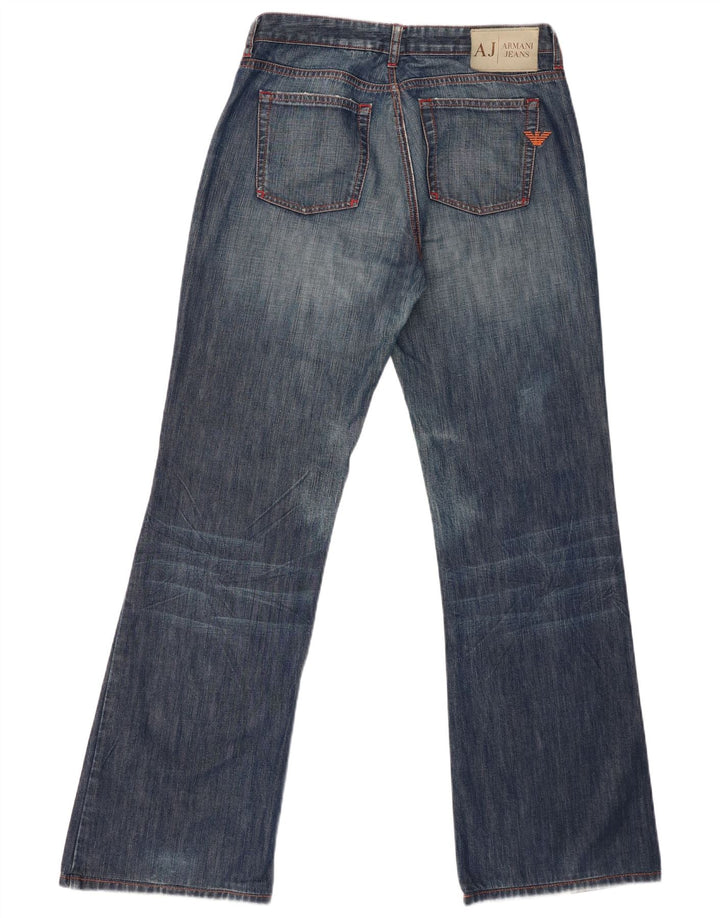 Blugi evazați pentru femei Armani W31 L32 bumbac bleumarin