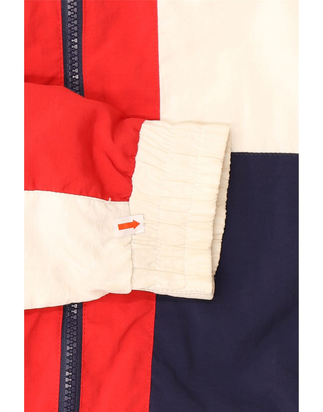 FILA Womens Oversized Graphic Windbreaker Jacket UK 2 2XS White Vintage Fila and Second-Hand Fila from Messina Hembry 