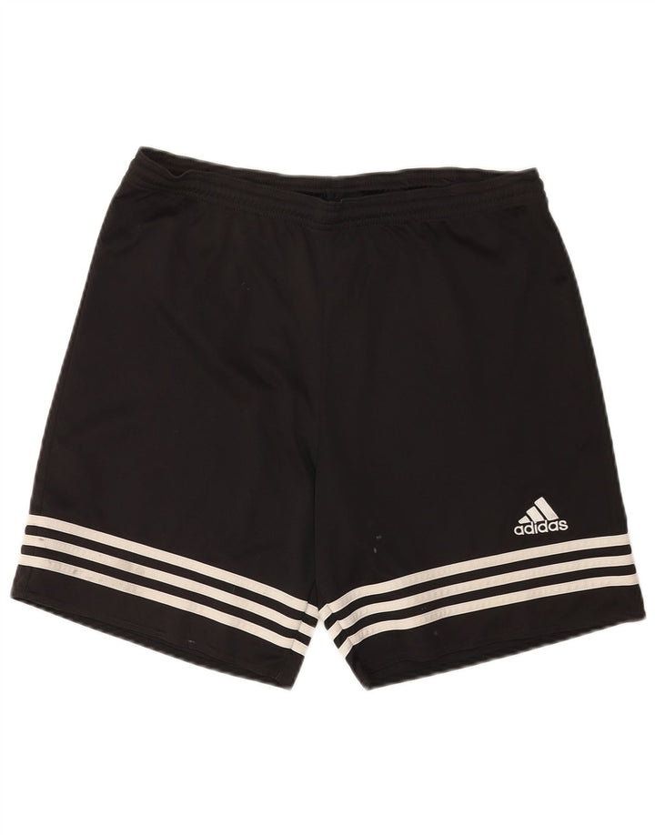 Pantaloni scurți sport pentru bărbați Adidas Climalite, poliester mediu negru