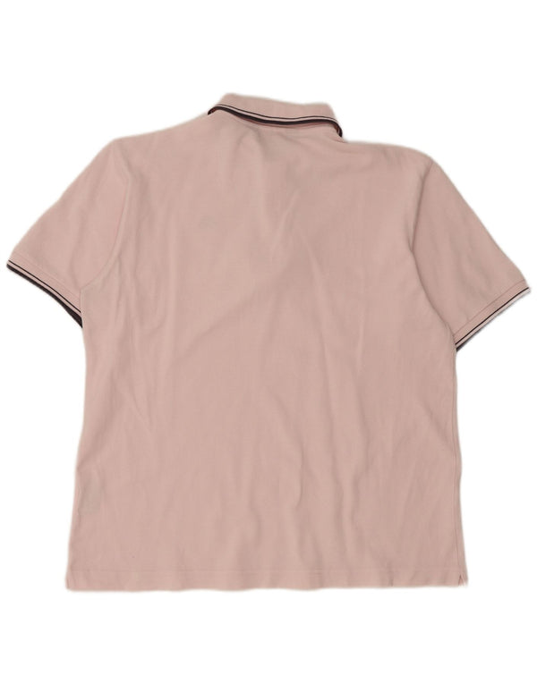 Kappa Mens Polo Shirt Medium Pink Cotton