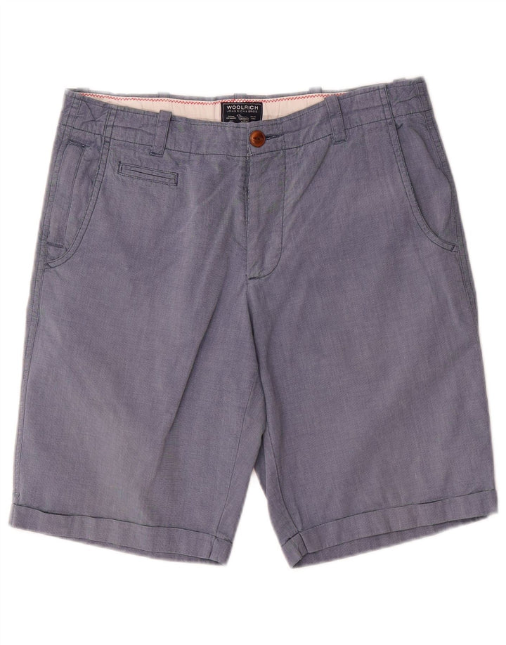 Pantaloni scurți chino pentru bărbați Woolrich W31, bumbac albastru mediu