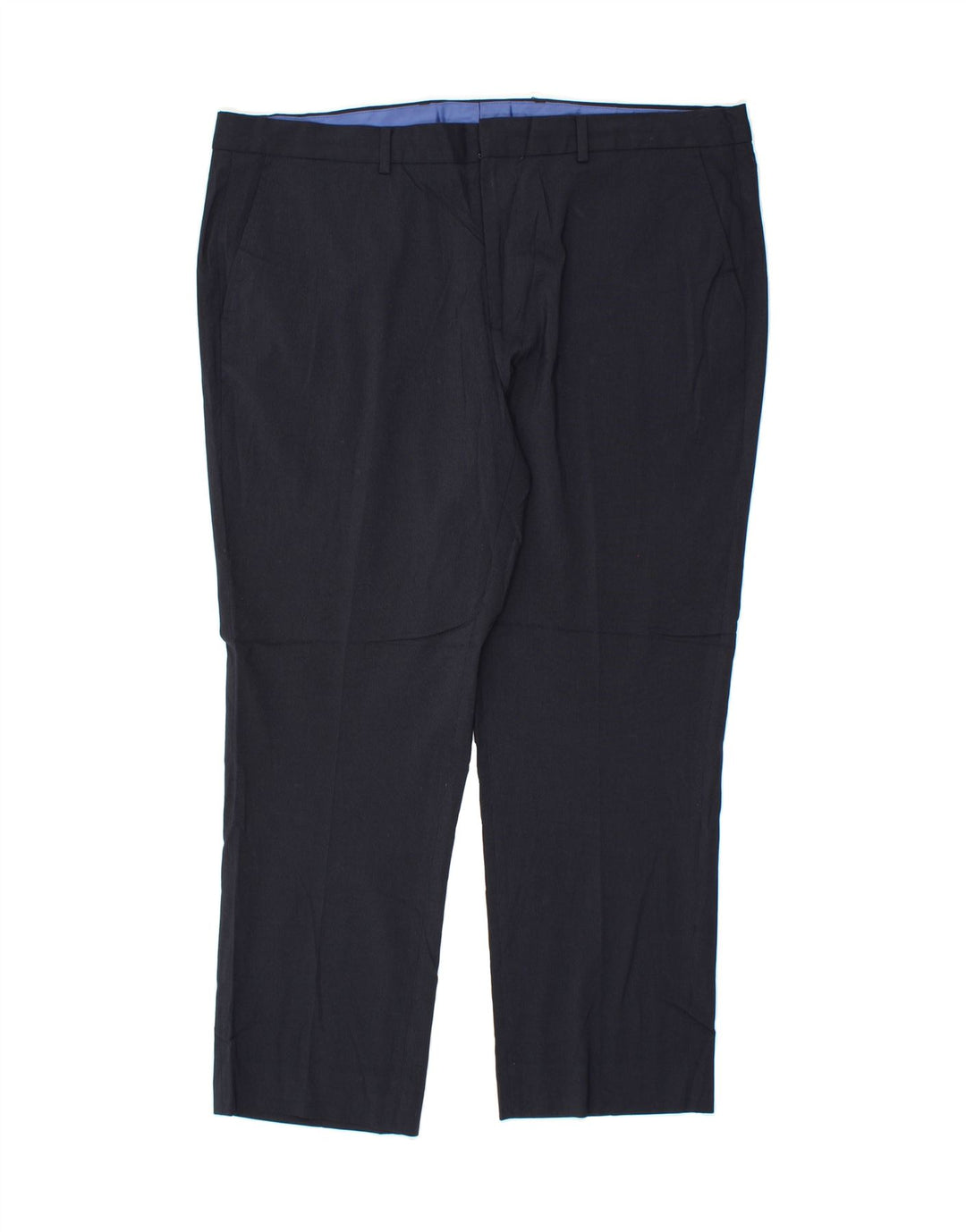 NAUTICA Mens Slim Chino Trousers W42 L32 Navy Blue Polyester Vintage Nautica and Second-Hand Nautica from Messina Hembry 
