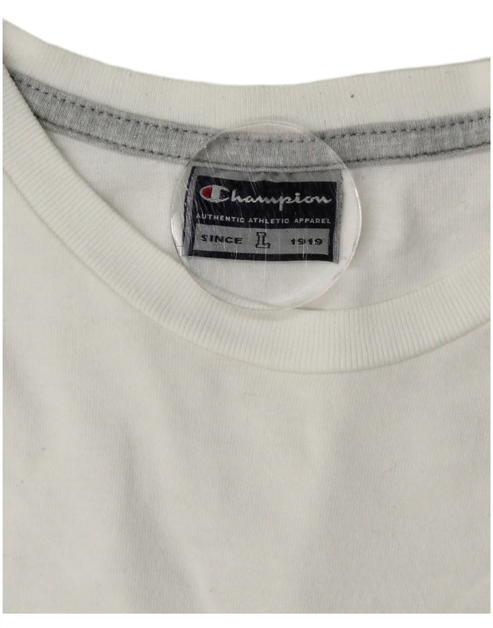 Tricou grafic Champion pentru bărbați Top mare alb