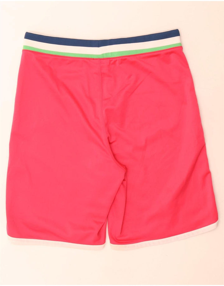 Pantaloni scurti sport Converse pentru femei UK 14, poliester cu dungi mari, roz
