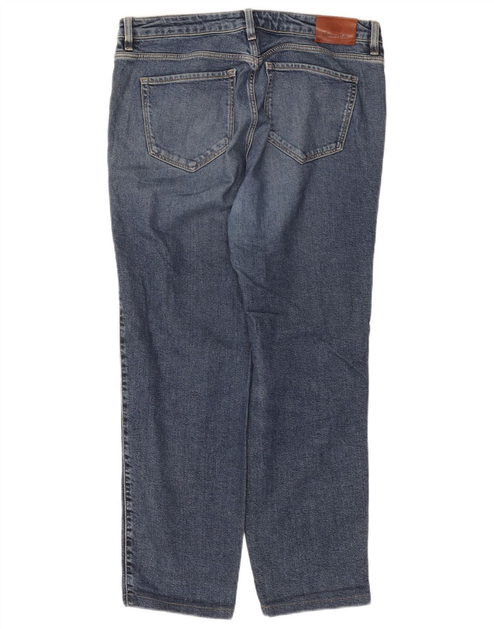 Massimo Dutti Blugi drepți cu țigară pentru femei EU 42 Large W32 L27 Blue