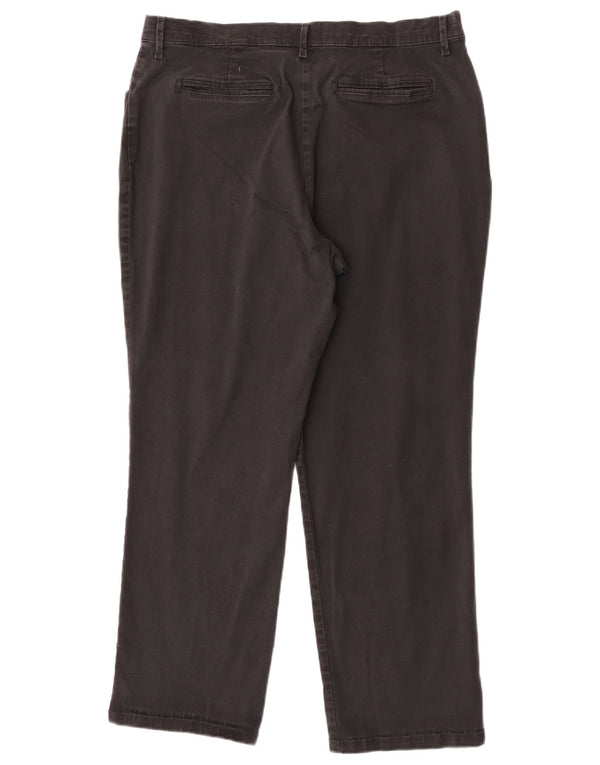 Pantaloni casual drepti pentru femei Lee US 16 2XL W34 L28 Bumbac negru