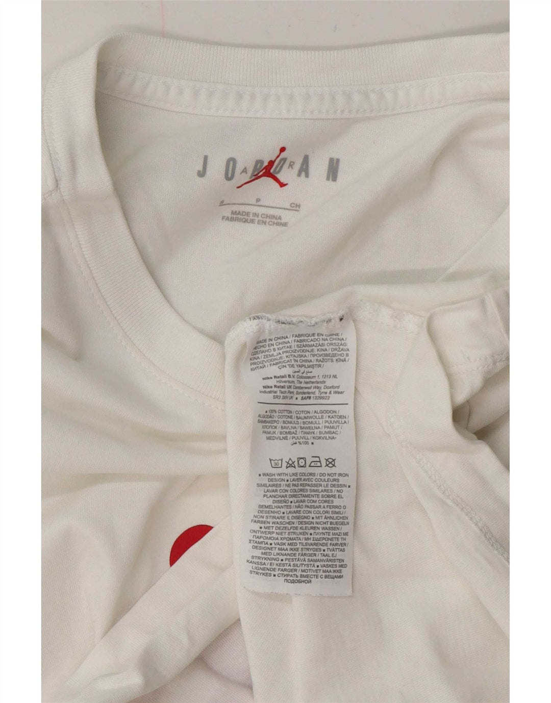 Tricou grafic Jordan pentru bărbați Top mic Bumbac alb