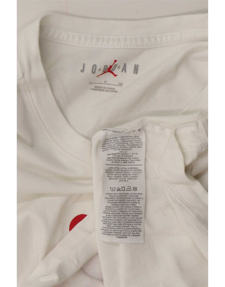 Tricou grafic Jordan pentru bărbați Top mic Bumbac alb
