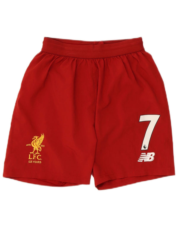 Pantaloni scurți sport New Balance Liverpool Graphic pentru băieți 13-14 ani XL roșu