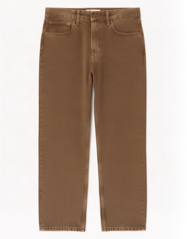 Blugi Drepți Femei Zara EU 40 Medium L30 L26 Maro Bumbac