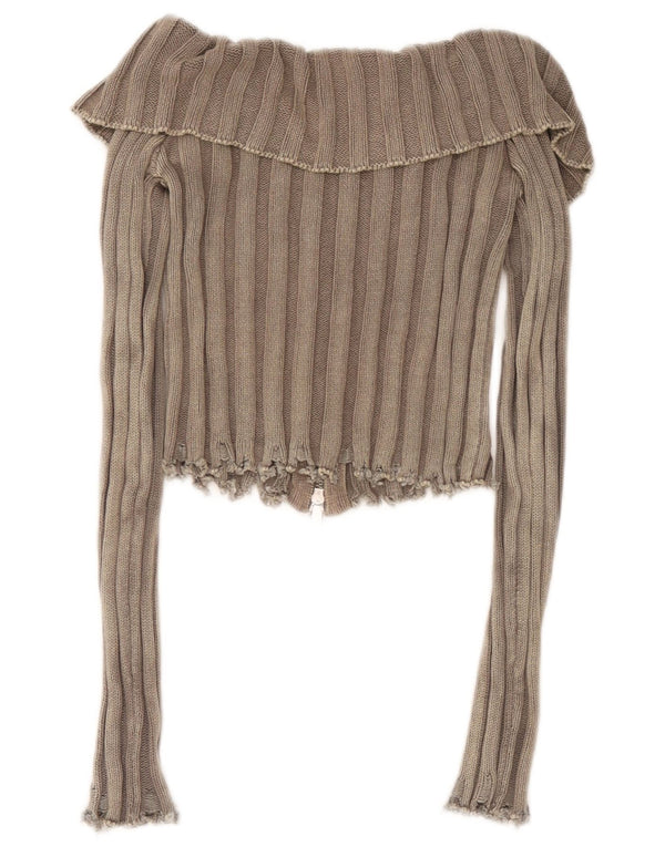 Pulover cardigan pentru femei Zara UK 4 XS Maro