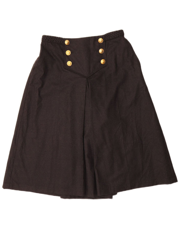 Rena Lange Pantaloni scurti casual pentru femei UK 16 Large W30 Lână virgină neagră