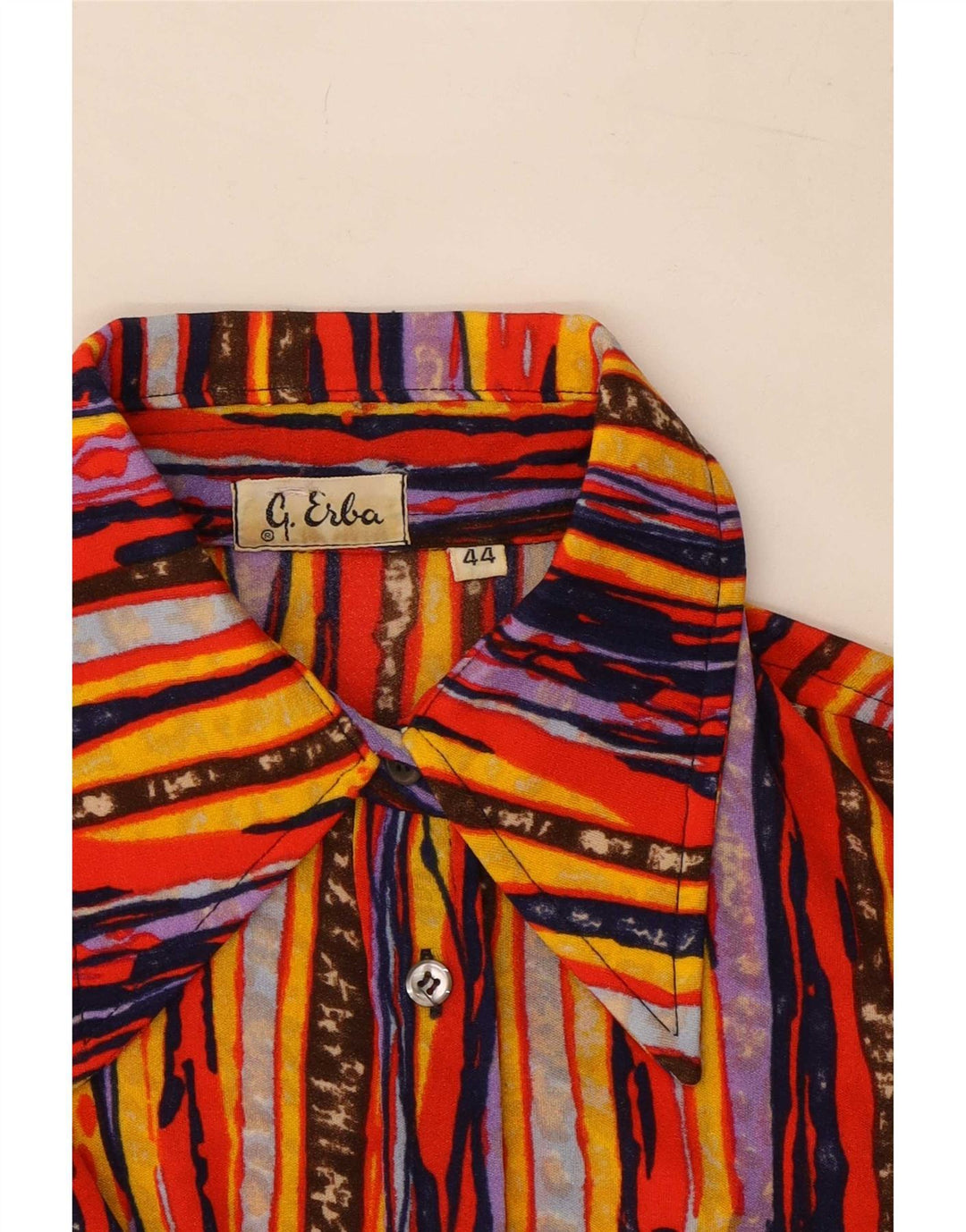 Cămașă Vintage Femei IT 44 Mediu Multicolore Dungi