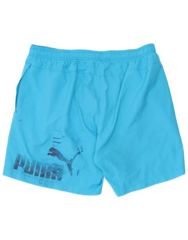Pantaloni scurți de înot Puma pentru bărbați, mari, albastru, poliester
