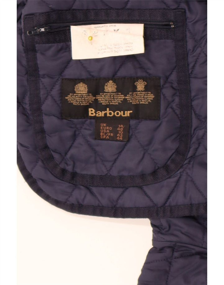 Jachetă matlasată Barbour pentru femei UK 14 mare poliamidă bleumarin