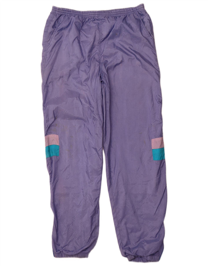 Pantaloni de trening pentru femei VINTAGE Pantaloni de jogging XL Violet Nailon