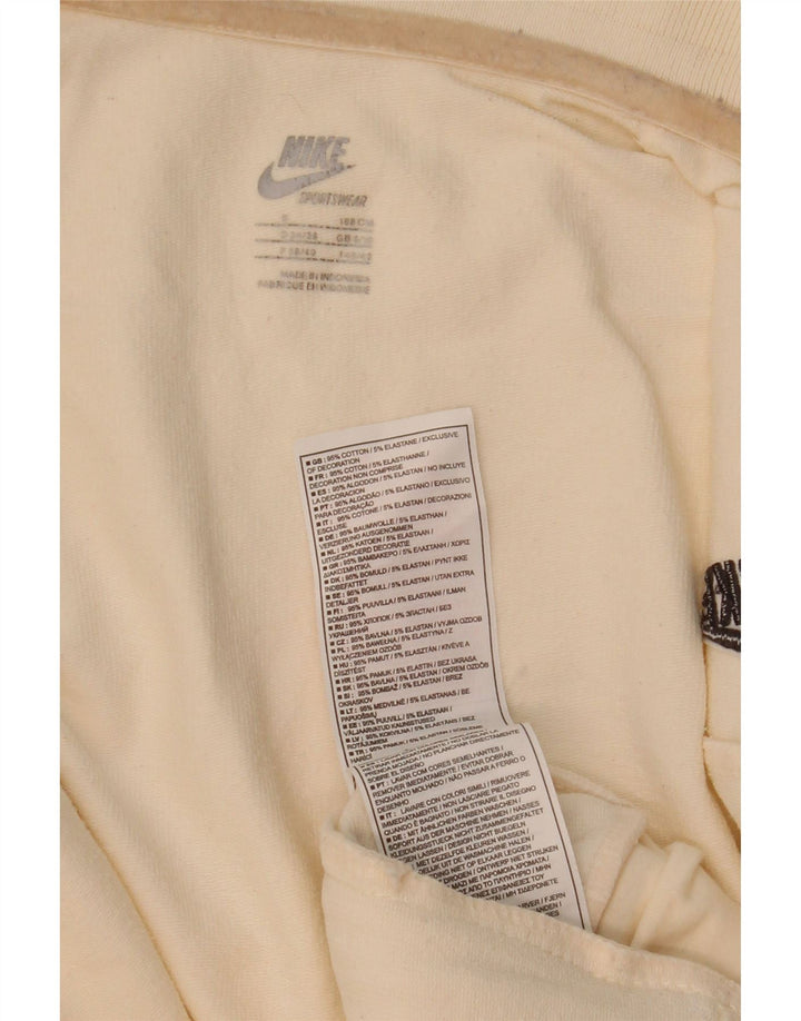 Jachetă de top pentru trening Nike pentru femei UK 8/10 Bumbac alb mic