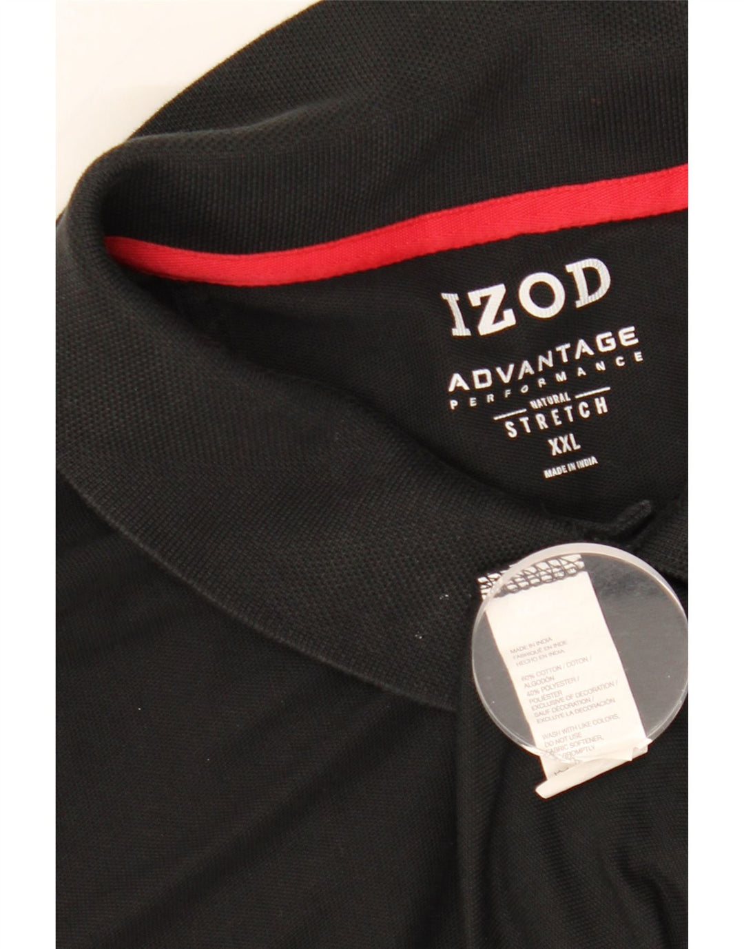 Tricou polo pentru bărbați IZOD 2XL bumbac negru