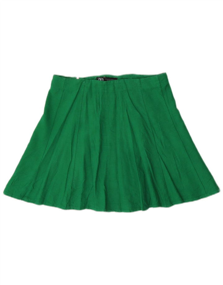 Fusta Mini Zara Femei XS W24 Verde In