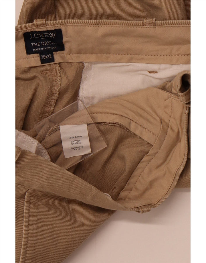 J. CREW The Driggs Slim Chino Pantaloni L30 L32 bumbac bej