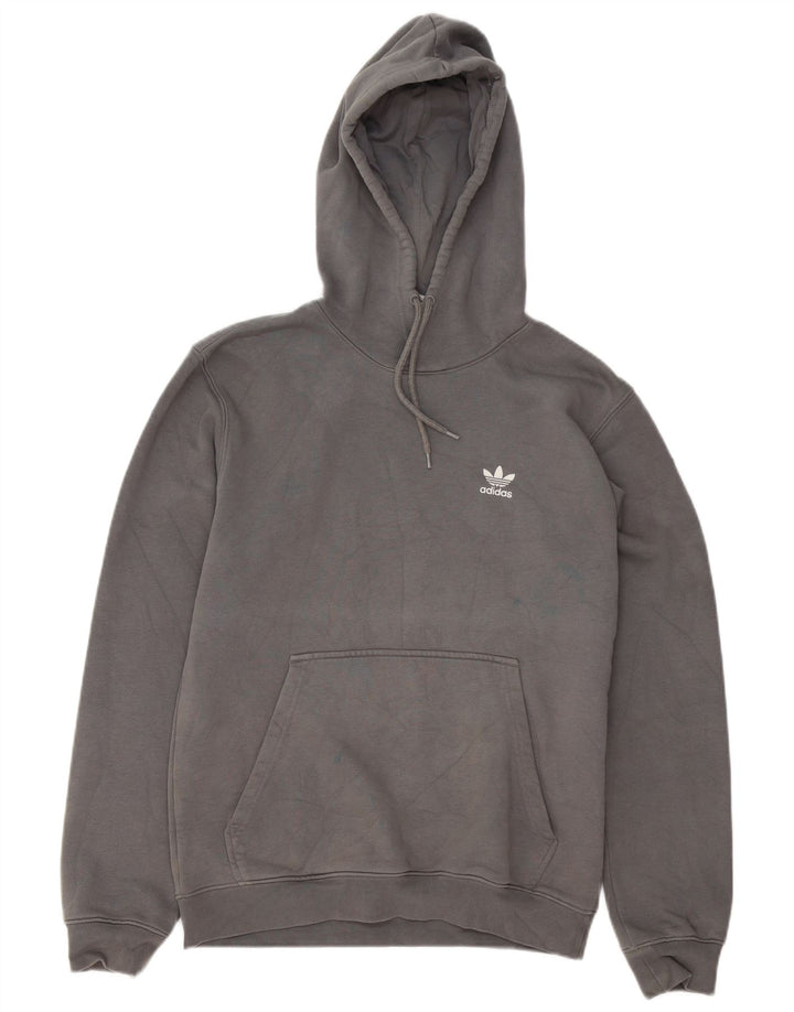 Pulover Adidas pentru bărbați, bumbac, gri mic