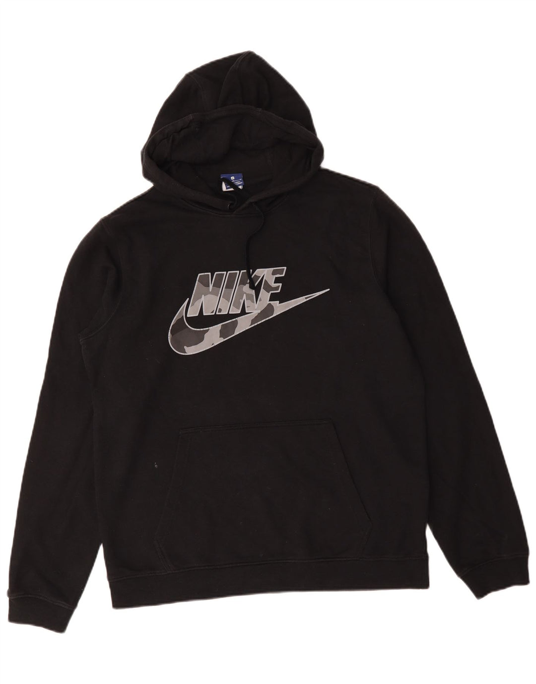 Pulover Nike Grafic pentru bărbați, bumbac mediu negru