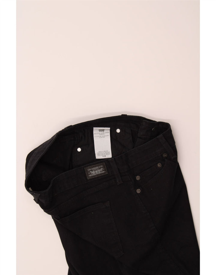 LEVI'S Womens Slim Jeans US 10 Large W30 L31 Black Cotton Vintage Levi's and Second-Hand Levi's from Messina Hembry 
