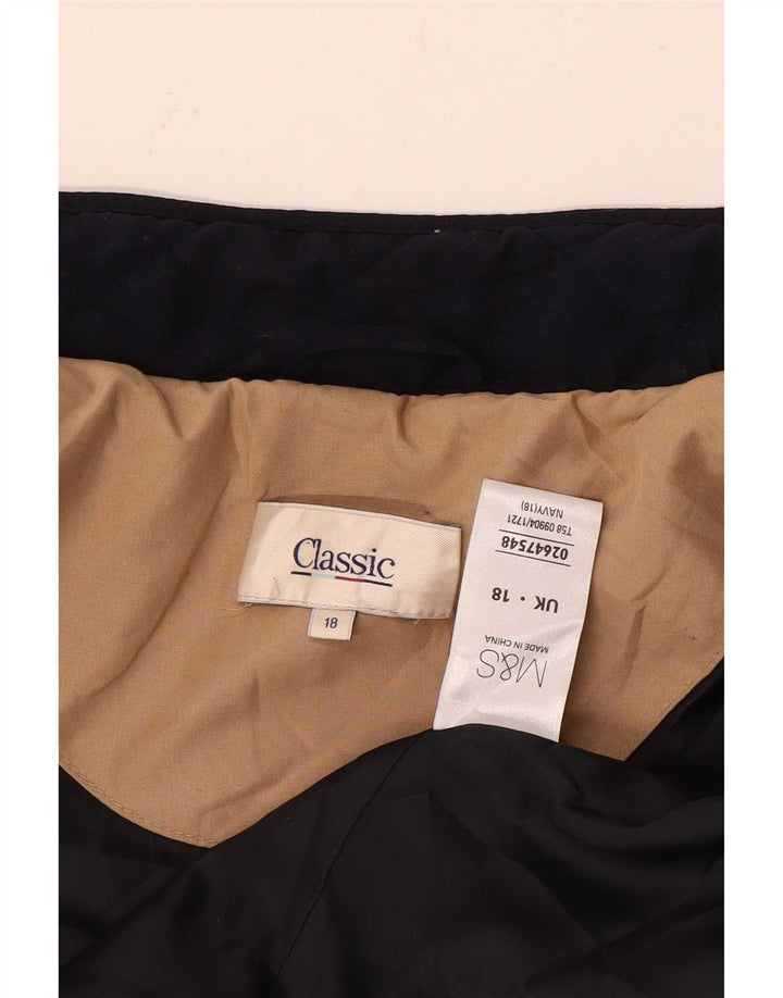 Jachetă matlasată CLASSIC pentru femei UK 18 XL bleumarin poliester