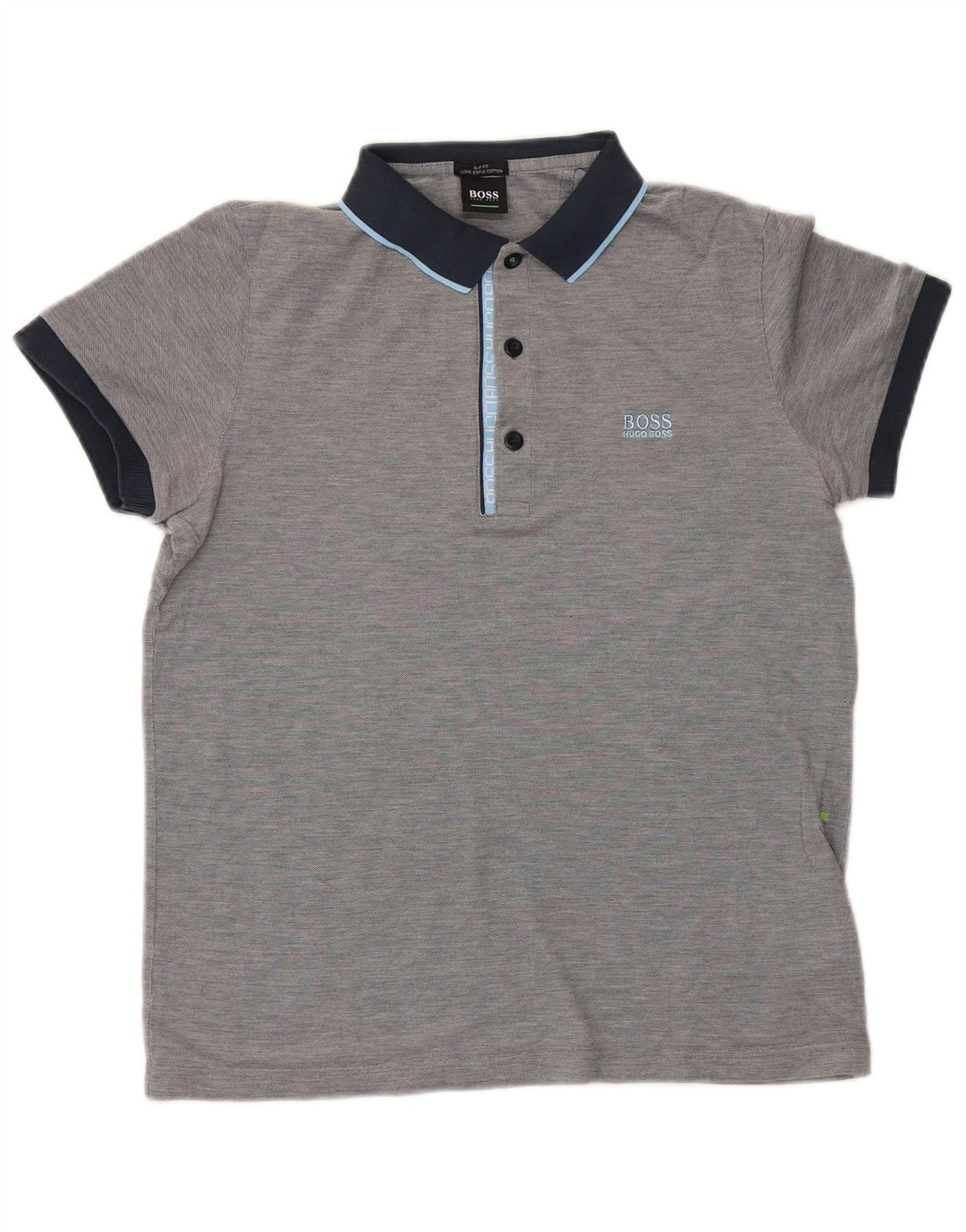 Tricou polo Hugo Boss pentru bărbați, bumbac color bloc, gri mediu