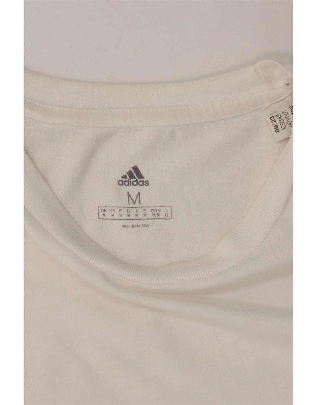 ADIDAS Mens T-Shirt Top Medium White Vintage Adidas and Second-Hand Adidas from Messina Hembry 