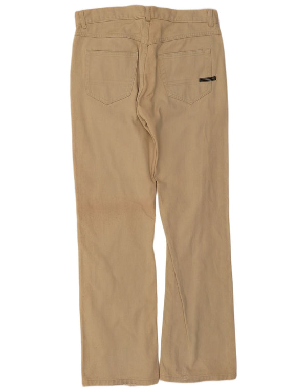 Sergio Tacchini Pantaloni casual drepti pentru bărbați W32 L30 bumbac bej