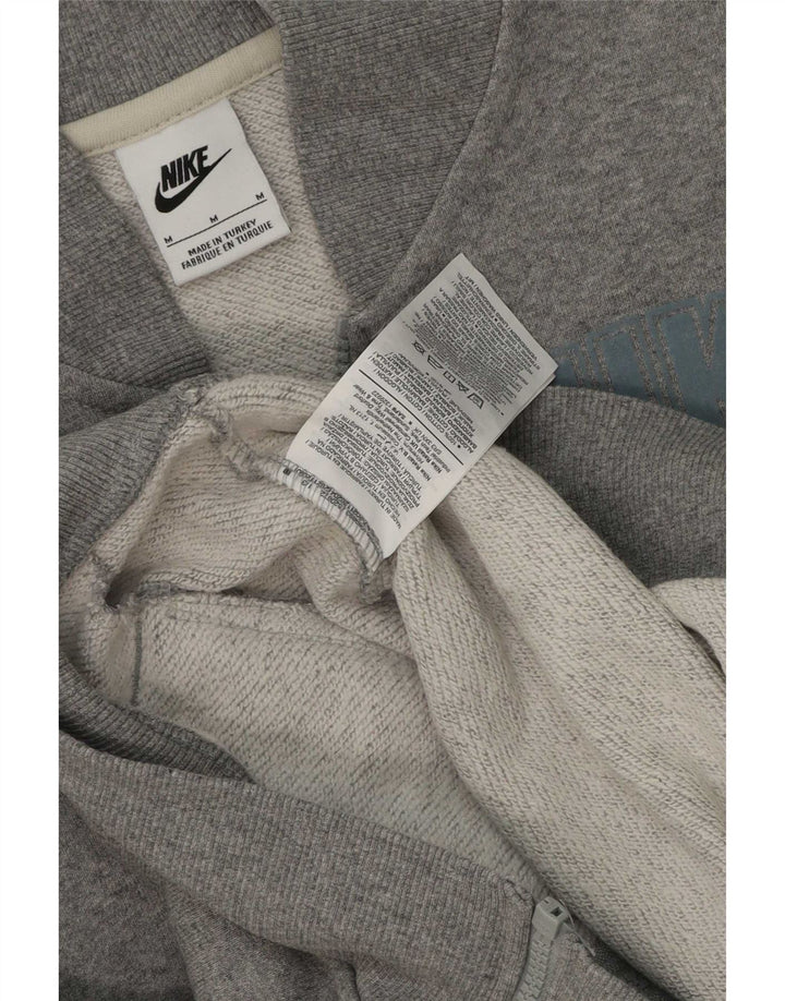 Jachetă de top pentru trening grafic Nike pentru bărbați, bumbac color bloc, gri mediu