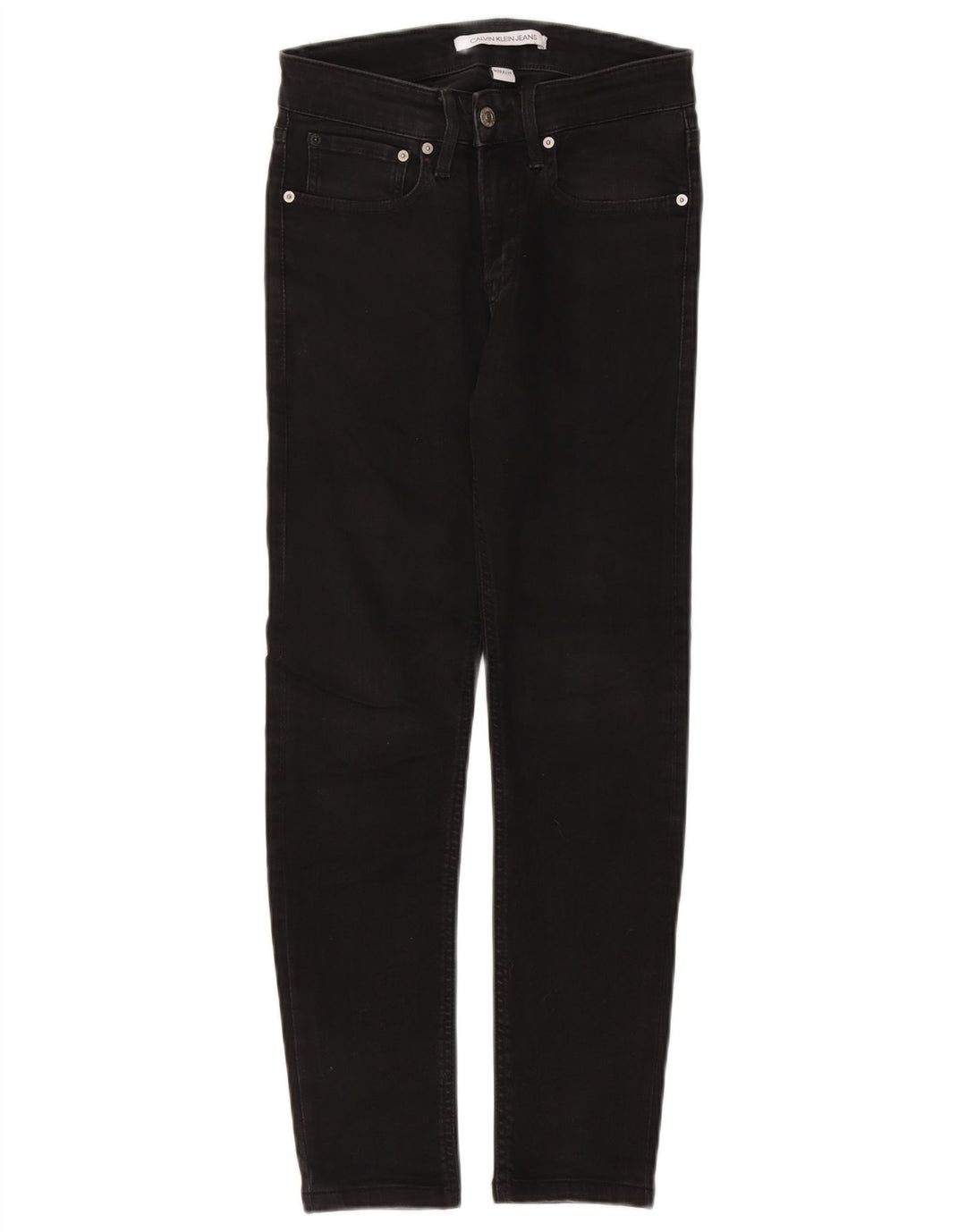 Blugi slim pentru femei Calvin Klein W29 L26 bumbac negru