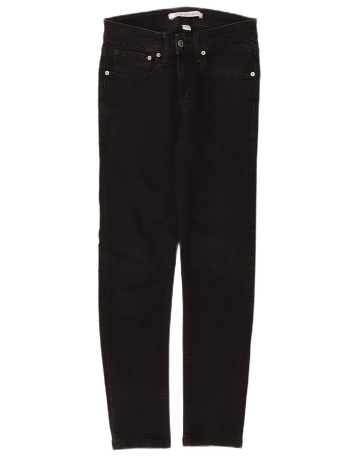 Blugi slim pentru femei Calvin Klein W29 L26 bumbac negru