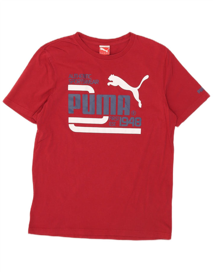 Tricou grafic Puma pentru bărbați Top, bumbac roșu mediu