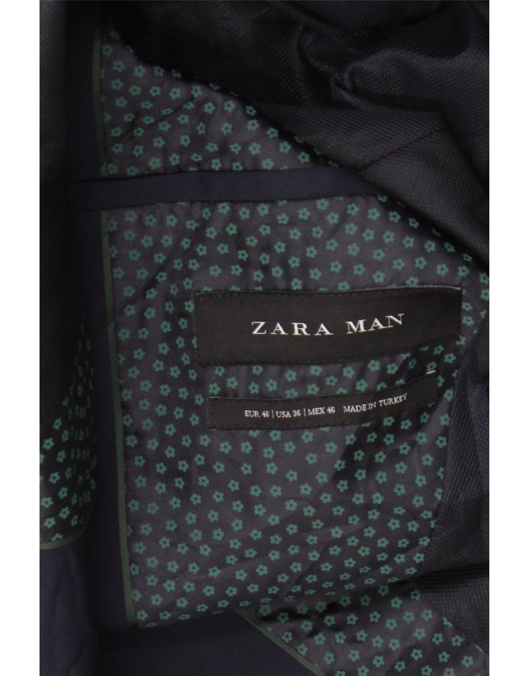 Blazer pentru bărbați Zara cu 2 nasturi EU 46 Mic Bleumarin