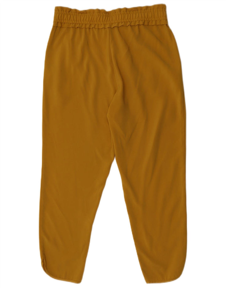 Pantaloni tăiați conici pentru femei Zara Mediu L28 L25 Poliester galben