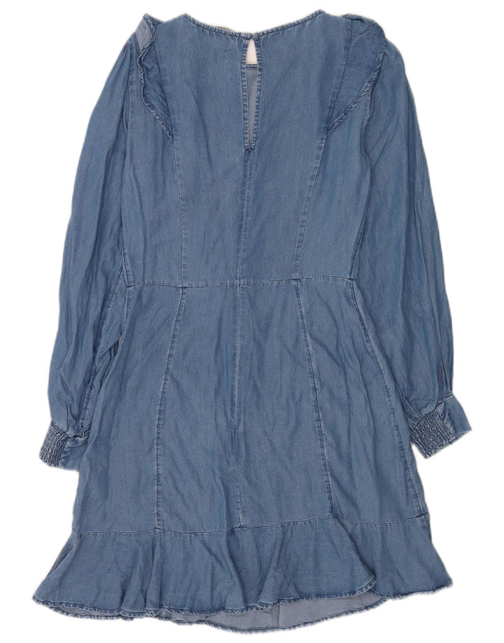 Rochie denim Oasis pentru femei UK 8 Small Blue Lyocell