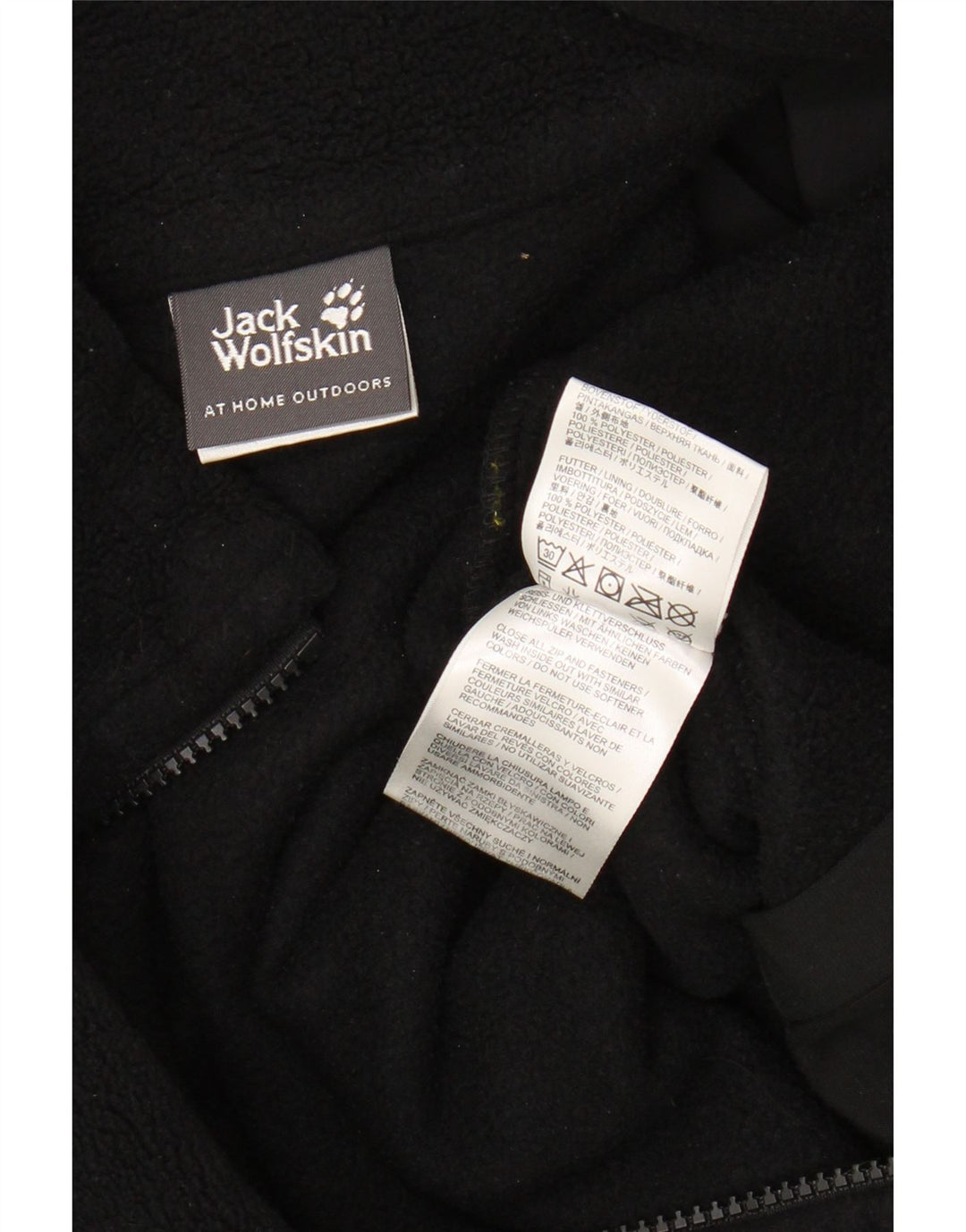 Jachetă fleece pentru bărbați JACK WOLFSKIN UK 38 Poliester mediu negru