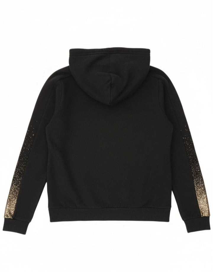 Pulover Puma pentru femei cu fermoar și cu capota UK 14 Medium Black Flecked