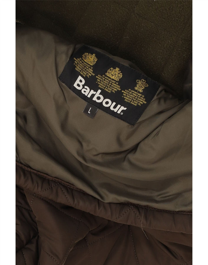 Jachetă matlasată pentru bărbați Barbour UK 40 Poliester maro mare