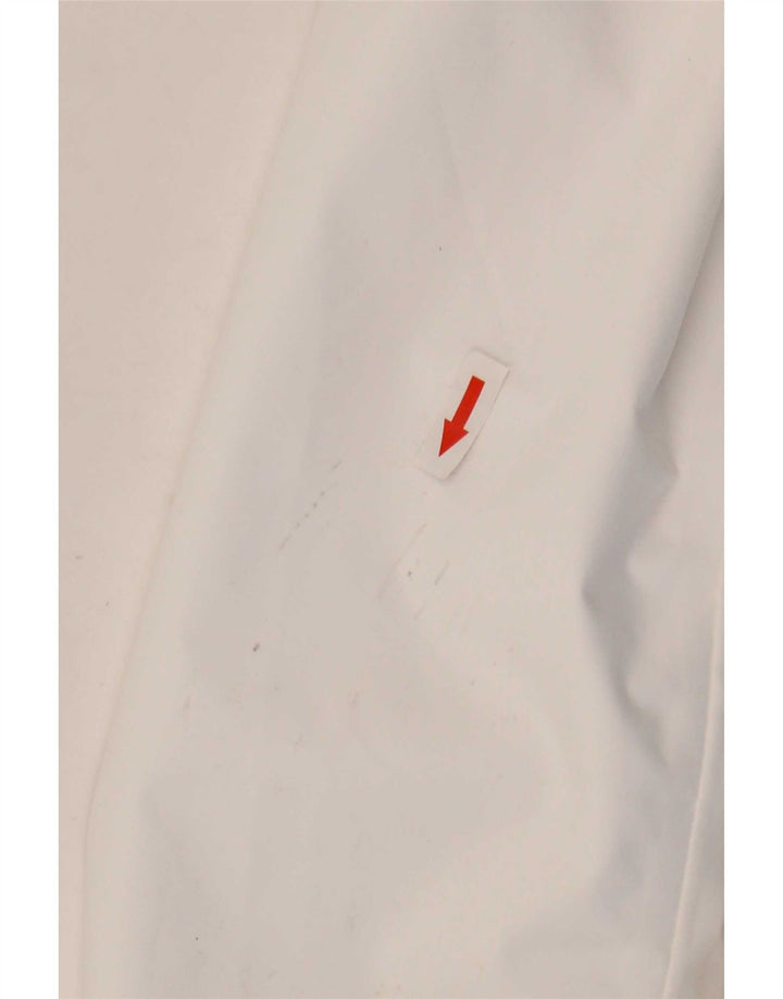 Jachetă de ploaie cu glugă cu glugă pentru femei Helly Hansen UK 10 Poliester alb mic