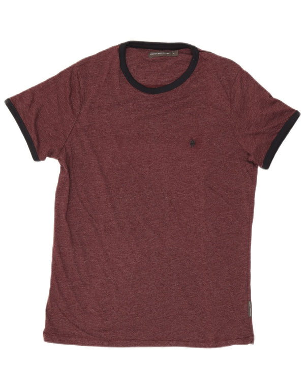 Tricou pentru bărbați French Connection Top Medium Burgundy Bumbac